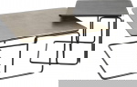 Kare Design Salontafel Diego Brons/Zwart Set van 2