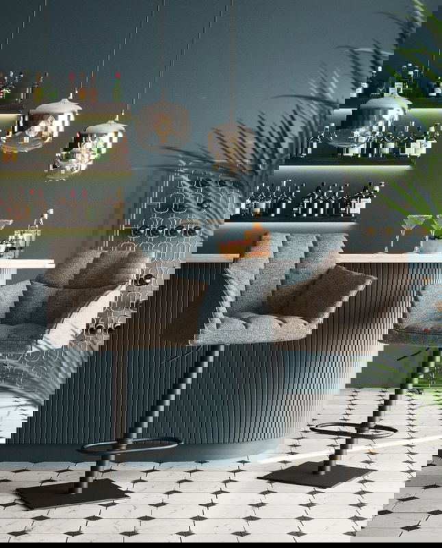 Kare Design Barkruk Thinktank Base Grijs