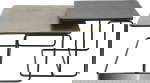 Kare Design Salontafel Diego Brons/Zwart Set van 2