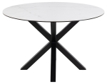 Eettafel Axel Rond Keramiek Wit Ø120cm - Giga Living