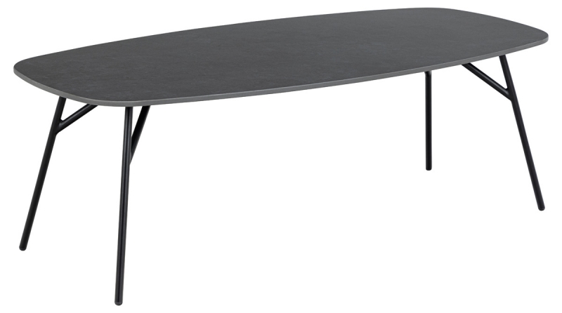 Salontafel Torrice Rechthoek Keramiek Zwart 120cm - Giga Living