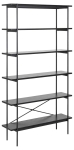 Boekenkast Finn MDF Zwart 172cm - Giga Living