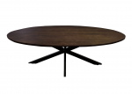 Livingfurn Eettafel Jesper Ovaal Bruin 210cm