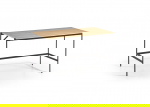 Bureau Dunes Naturel 130cm - Giga Living