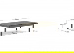 Kave Home Salontafel Sorells Groen Aluminium 52,4x91cm