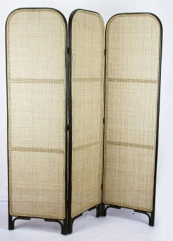 Roomdivider Webbing Zwart Frame