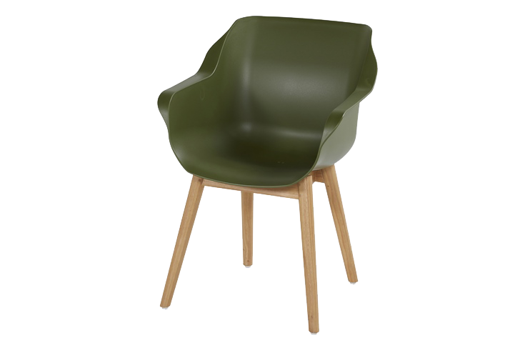 Hartman Set van 2 Sophie Teak Tuinstoel Groen