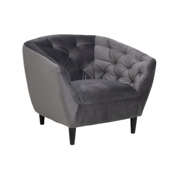 Fauteuil Flora Donkergrijs - Giga Living