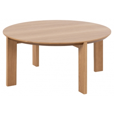 Salontafel Leo Rond MDF Naturel Ø90cm - Giga Living