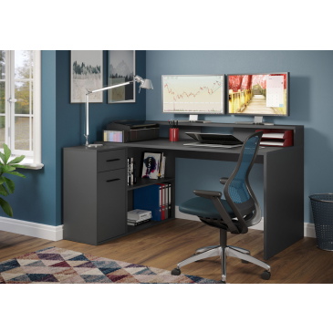 Bureau Gamer Melamine Antraciet