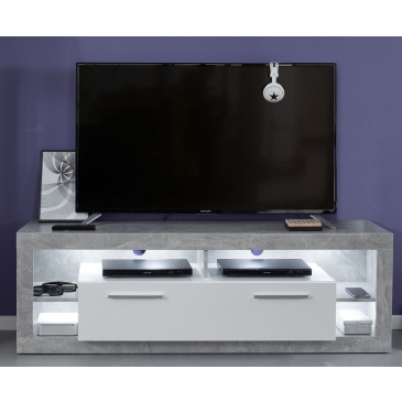 Tv-meubel Rock Melamine Wit/Stone 150cm