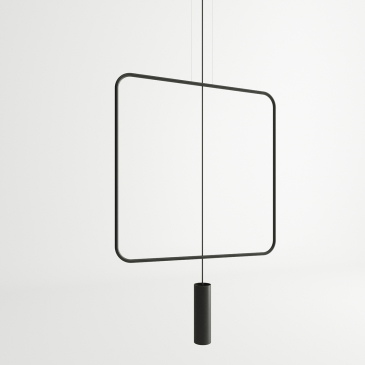 Hanglamp Rana 1-Lichts Zwart - Giga Meubel