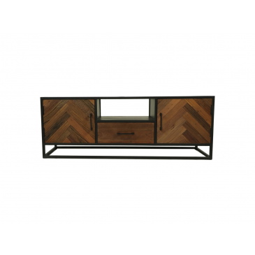 HSM Collection Tv-meubel Verona Mango Bruin/Zwart 150cm