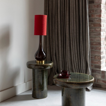 Dutchbone Tafellamp Jules Rood/Bruin