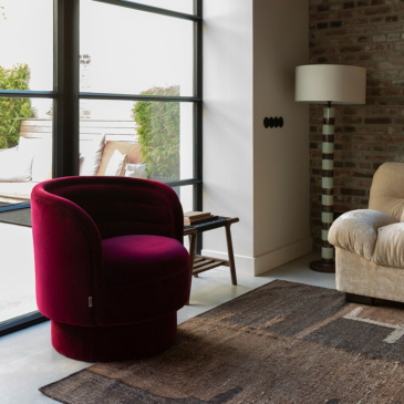 Dutchbone Fauteuil Dorothy Bordeaux