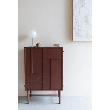 Wandkast Davis Rood - Giga Meubel