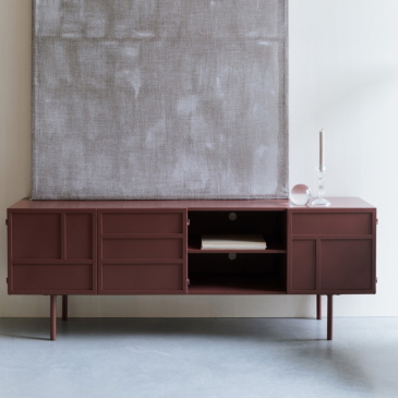 TV meubel Davis Rood 105cm - Giga Meubel