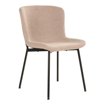 House Nordic Eetkamerstoel Maceda Bouclé Beige