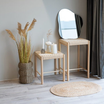 House Nordic Barstoel Abano Populier Naturel Wicker