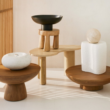 Urban Nature Culture Salontafel Rotondo M Bruin Eiken