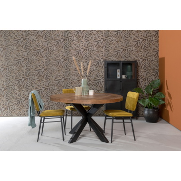 Livingfurn Eettafel Brix Sturdy Rond 130 cm