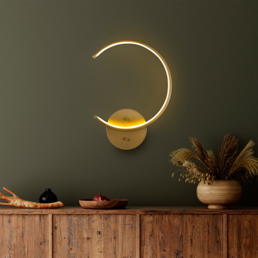 Wandlamp Moon Goud