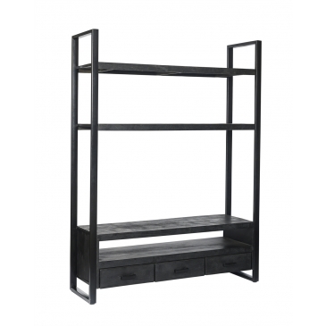 Livingfurn Tv-meubel Norris High Zwart 150cm