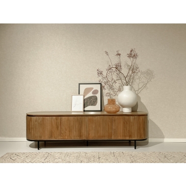 Livingfurn Tv-Meubel Noor Naturel 210cm Mangohout