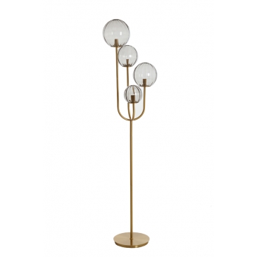 Light & Living Vloerlamp Magdala 4-Lichts Glas Goud 182cm