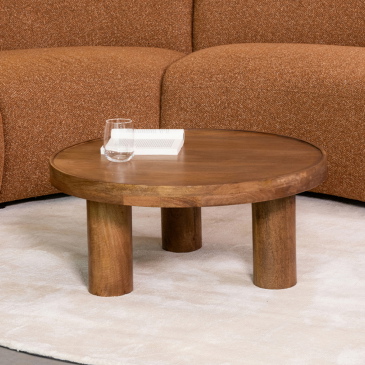 LABEL51 Salontafel Elly Bruin Ø70cm