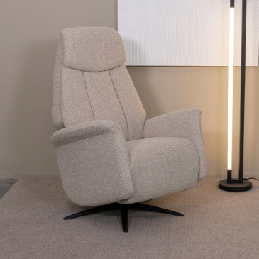 LABEL51 Elektrische Fauteuil Oslo Naturel Bouclé