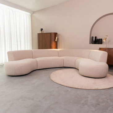 LABEL51 U-Bank Florence Naturel Bouclé