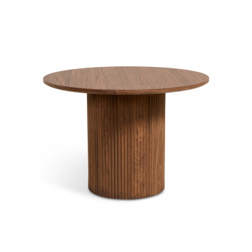 Bijzettafel Nora Walnoot Ø60cm - Giga Meubel