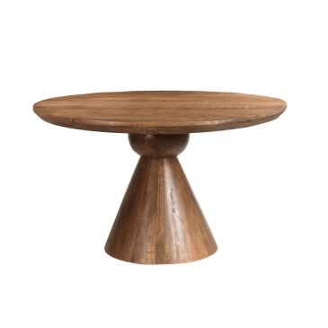 Livingfurn Eettafel Brix Balthazar Naturel Mangohout Rond