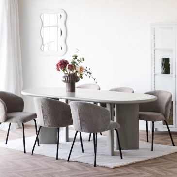 House Nordic Eettafel Nagano MDF Zand 220cm
