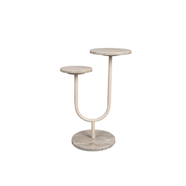 Dutchbone Bijzettafel Miral Marmer Beige