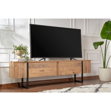 Tv-meubel Serenity Naturel/Zwart 180cm