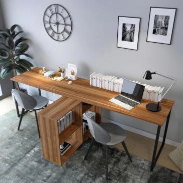 Bureau London Walnoot 240cm