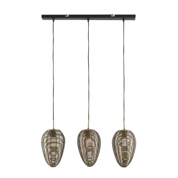 Light & Living Hanglamp Yaelle 3-Lichts Antiek Brons 80cm