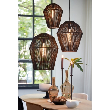 Light & Living Hanglamp Deya Mat Zwart Ø38cm