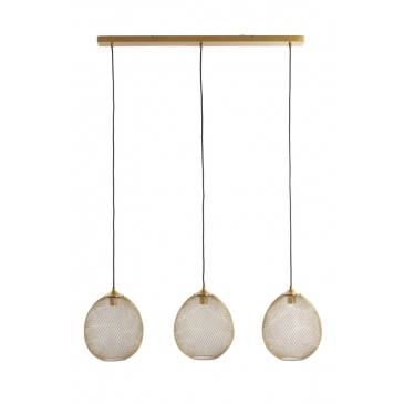 Light & Living Hanglamp Moroc 3-Lichts Goud 104cm