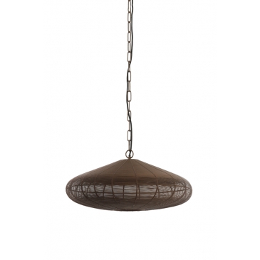 Light & Living Hanglamp Bahoto Mat Donkerbruin Ø40cm