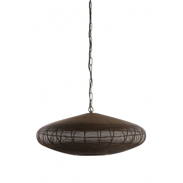 Light & Living Hanglamp Bahoto Mat Donkerbruin Ø51cm