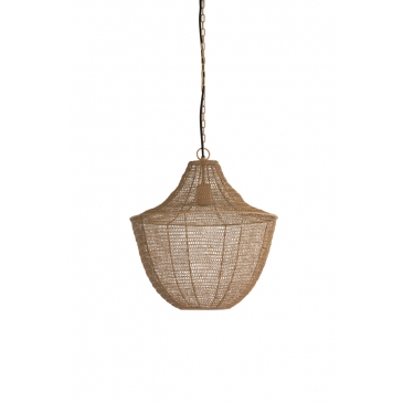 Light & Living Hanglamp Sharika Mat Beige Ø40cm