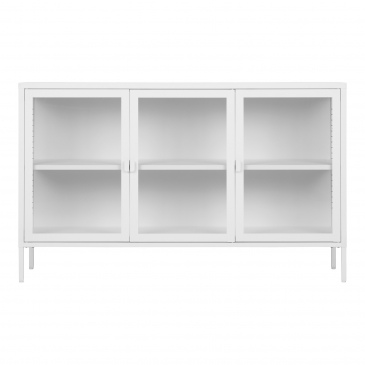 House Nordic Dressoir Brisbane Staal Wit 140cm