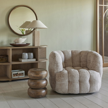 Rivièra Maison Fauteuil Arosa Draaibaar Naturel