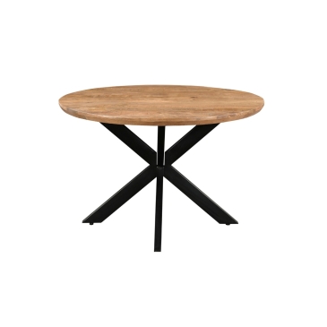 Livingfurn Eettafel Jesper Rond 120cm Mangohout