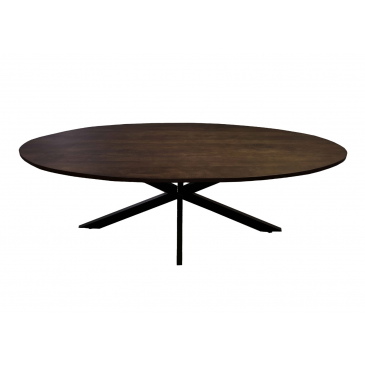 Livingfurn Eettafel Jesper Ovaal Bruin 210cm