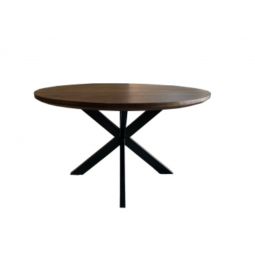 Livingfurn Eettafel Jesper Bruin Ø120cm