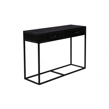 Livingfurn Sidetable Kala Mangohout Zwart 120cm